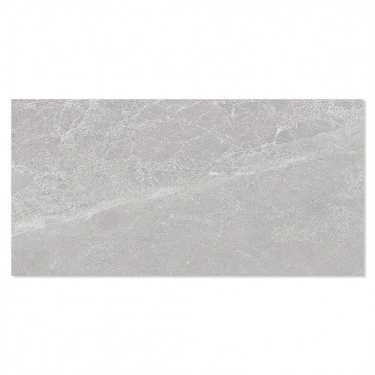 Marmor Klinker Saphir Ljusgrå Blank 60x120 cm-0